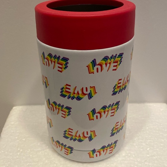 🆕GIFT CRAFT: 3D LOVE Stainless Steel Double Wall Coozy- For Cans & Bottles - Picture 1 of 4